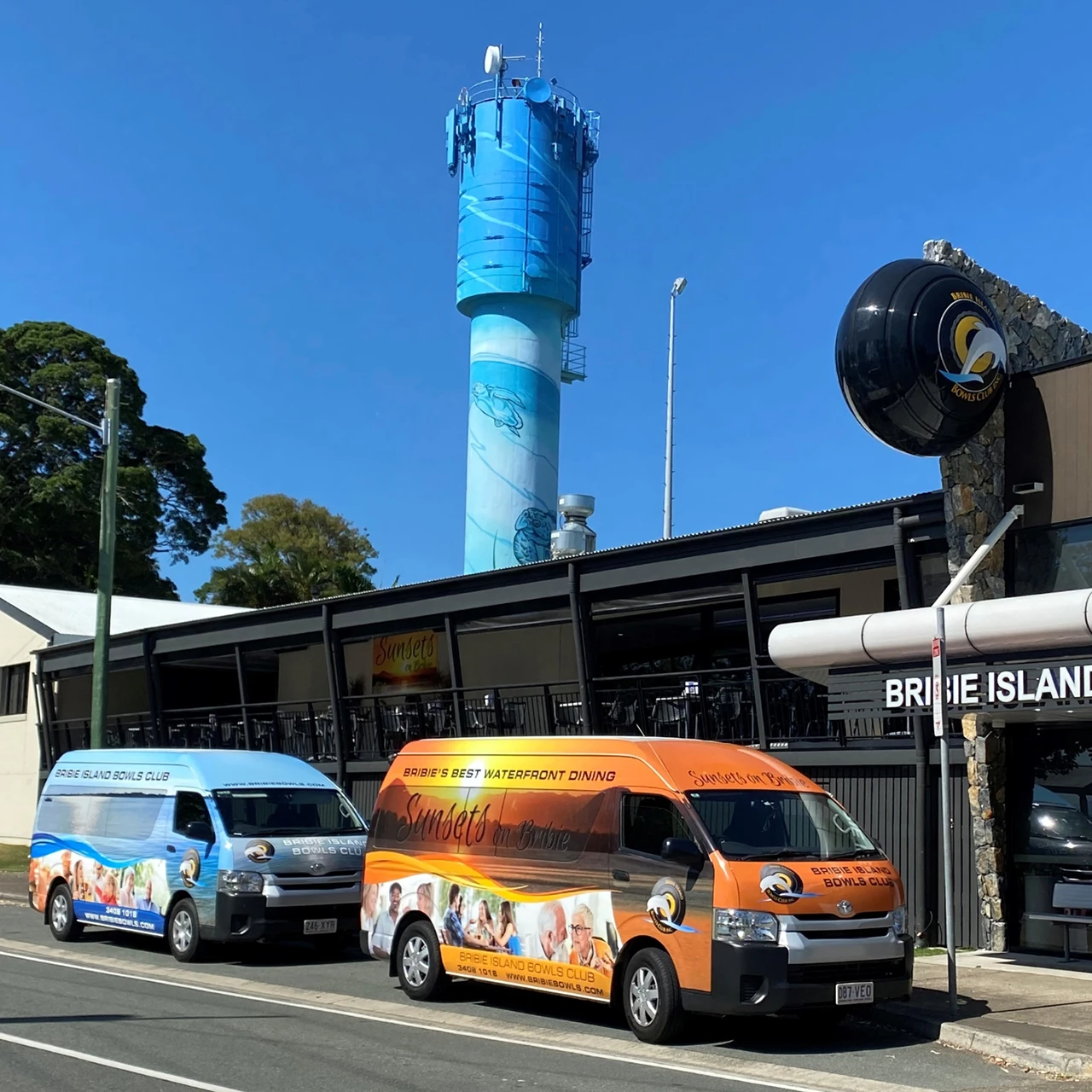 outside club courtesy buses