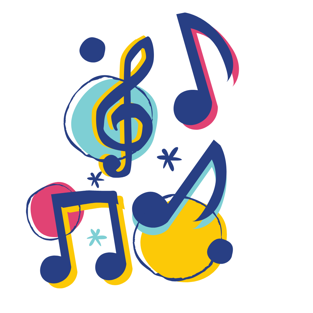 Music notes design image
